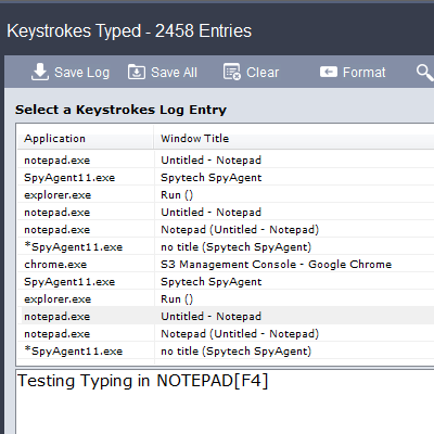 is spytech keylogger hidden